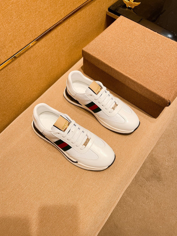 GG Men's ACE Sneaker White Cowhide 108037