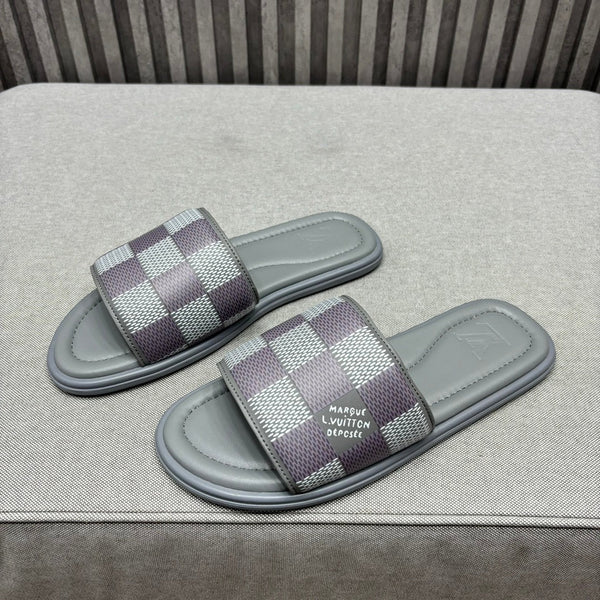 LV VENICE MULE SLIPPERS GRIGIO DAMIER