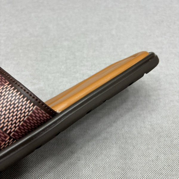 LV VENICE MULE SLIPPERS CARAMEL BROWN DAMIER