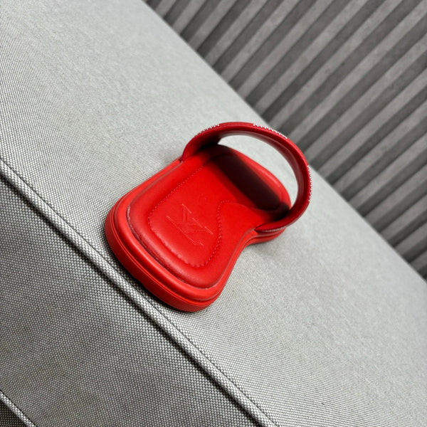 LV VENICE MULE SLIPPERS CHERRY RED DAMIER