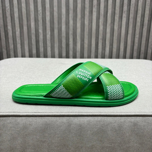 LV VENICE MULE SANDALS KELLY GREEN