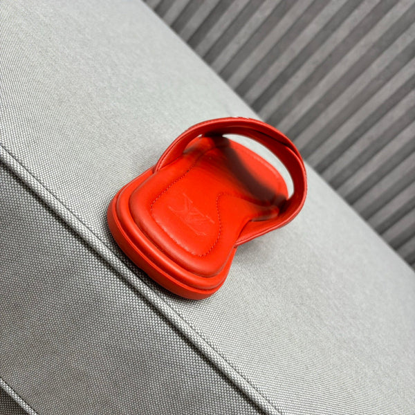 LV VENICE MULE SANDALS CHERRY RED