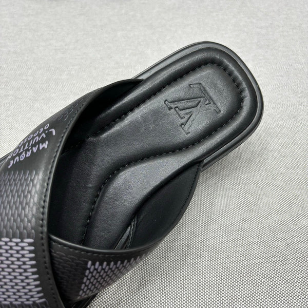 LV VENICE MULE SANDALS BLACK
