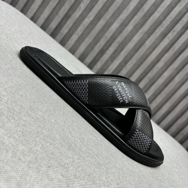 LV VENICE MULE SANDALS BLACK