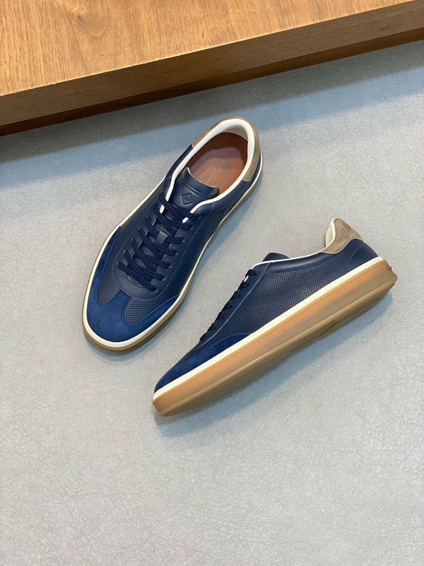 LP 360 TENNIS WALK SNEAKERS IN VITELLO MESH BLU MARINO