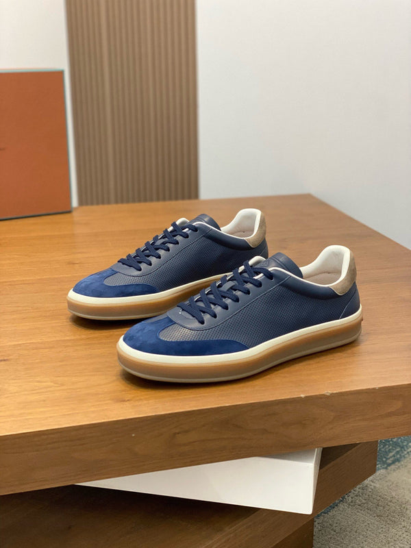 LP 360 TENNIS WALK SNEAKERS IN VITELLO MESH BLU MARINO