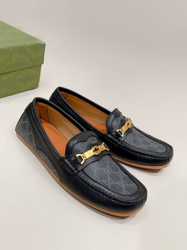 GG Men's Alessandro Loafer Black Cowhide 557578