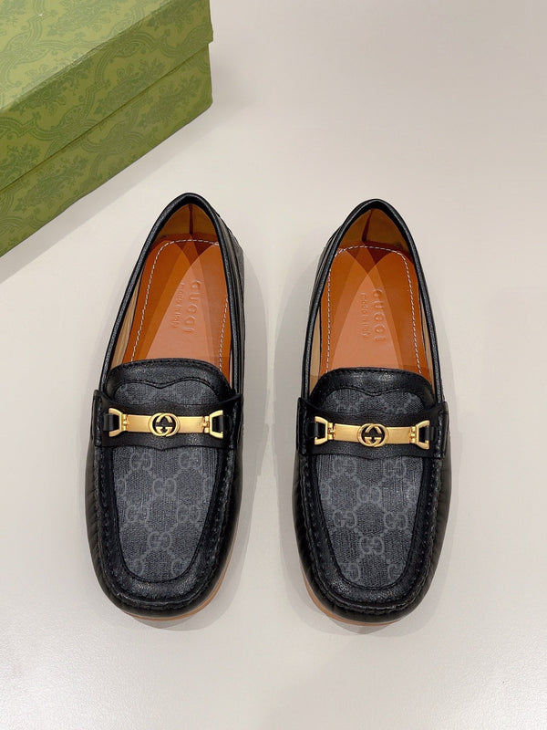 GG Men's Alessandro Loafer Black Cowhide 557578