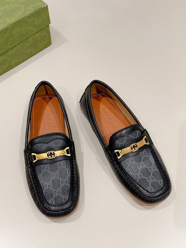 GG Men's Alessandro Loafer Black Cowhide 557578