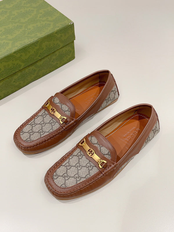 GG Men's Alessandro Loafer Brown Cowhide 557580