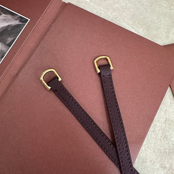 ZAINO CON TASCA EXTRA L23,5 IN PELLE DI VITELLO VIOLA CON FERRAMENTA ORO