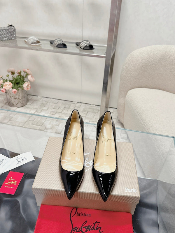 CL 25s Scepter Pumps 85mm Black Patent Leather 446634
