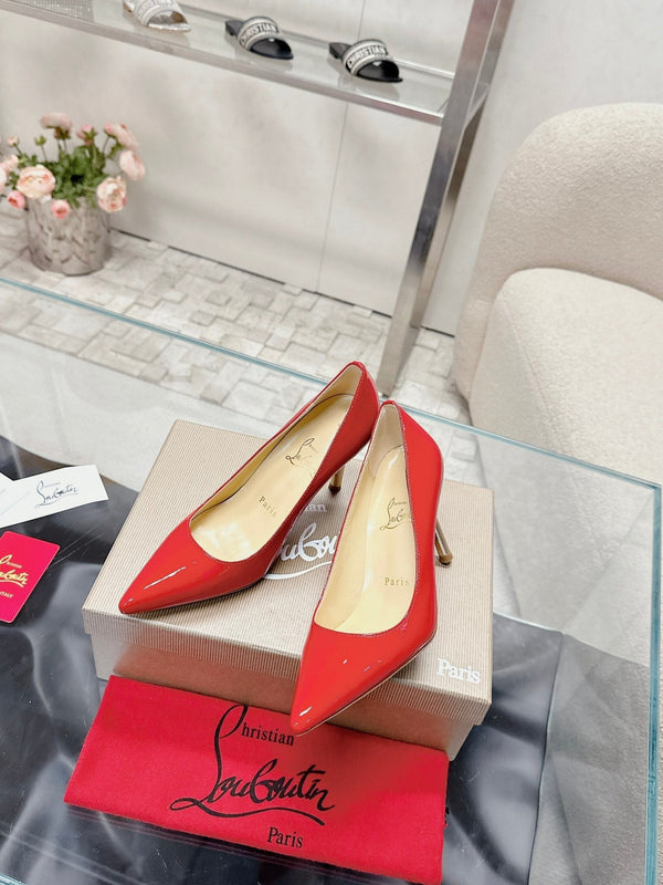 CL 25s Scepter Pumps 85mm Red Patent Leather 446635