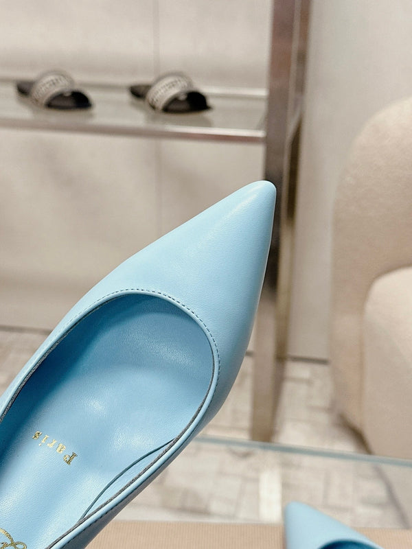 CL 25s Ginko Pumps 85mm Light Blue Cowhide & Sheepskin 446636