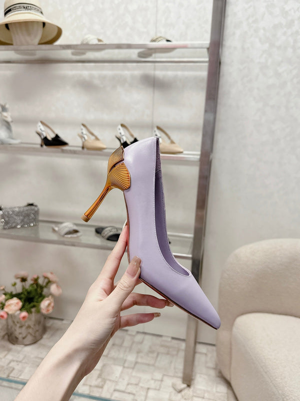 CL 25s Ginko Pumps 85mm Light Purple Cowhide& Sheepskin 446638