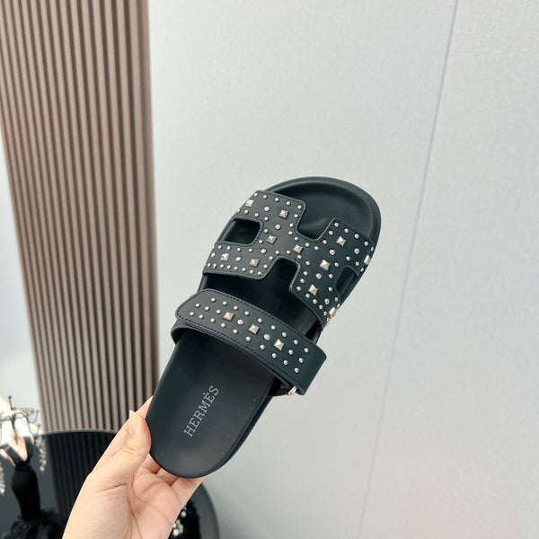 SANDALO CHYPRE IN PELLE DI VITELLO NERA SPECIALE