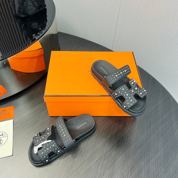 SANDALO CHYPRE IN PELLE DI VITELLO NERA SPECIALE