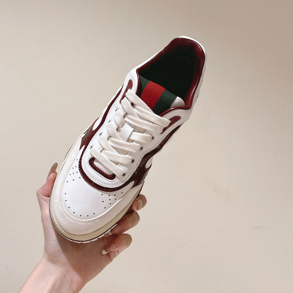Sneakers GG Retro Bianco Rosso