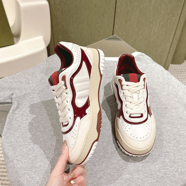 Sneakers GG Retro Bianco Rosso