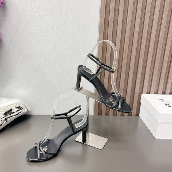 CUIR TRIOMPHE SANDAL IN LAMBSKIN BLACK