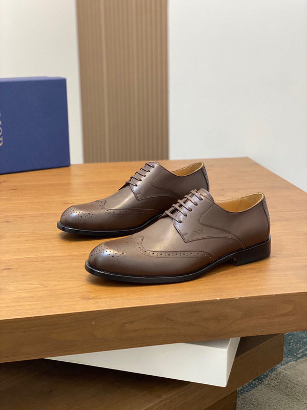 CD POINED TOE LONDON OXFORD CEDAR CALFSKIN