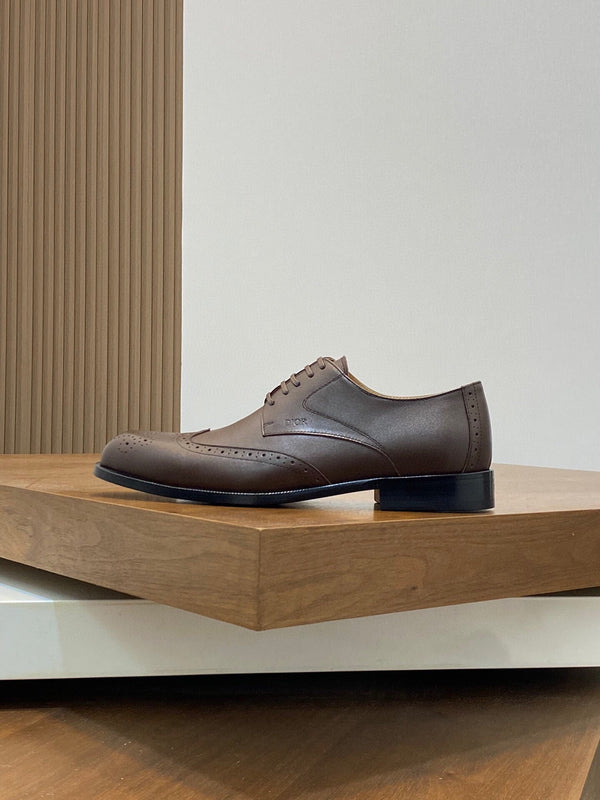 CD POINED TOE LONDON OXFORD CEDAR CALFSKIN