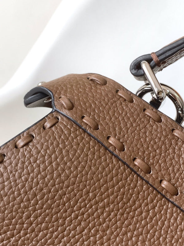 Peekaboo ISeeU Petite 20 Bag Chocolate Leather Shw