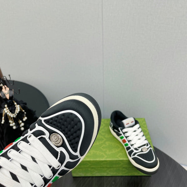 GG Screener With Web Neoprene Low Top Sneakers Black