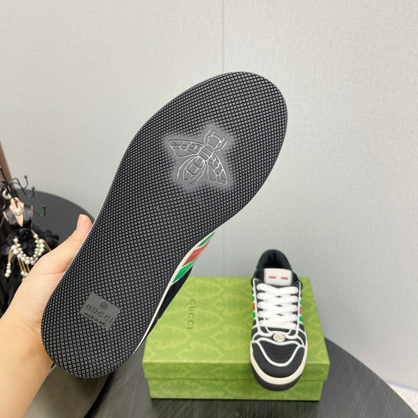 GG Screener With Web Neoprene Low Top Sneakers Black