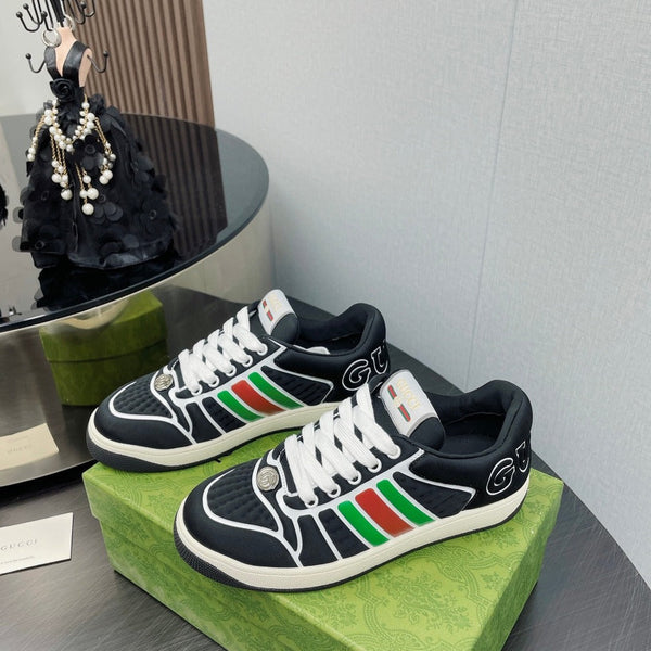 GG Screener With Web Neoprene Low Top Sneakers Black
