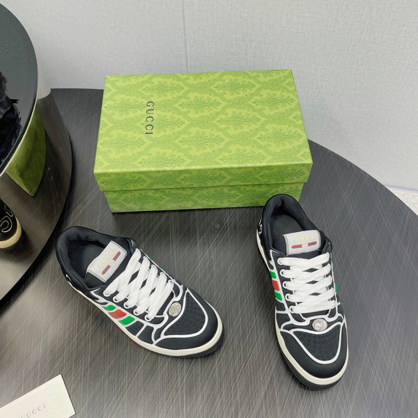 GG Screener With Web Neoprene Low Top Sneakers Black