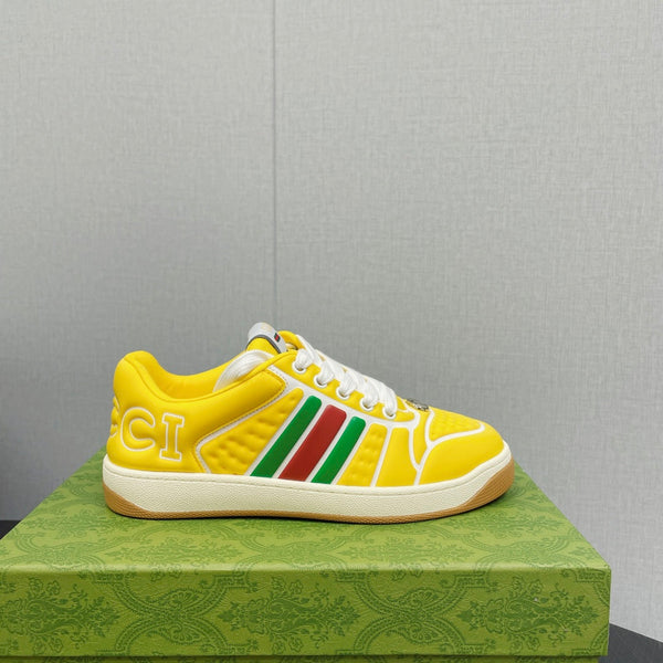 GG Screener With Web Neoprene Low Top Sneakers Yellow