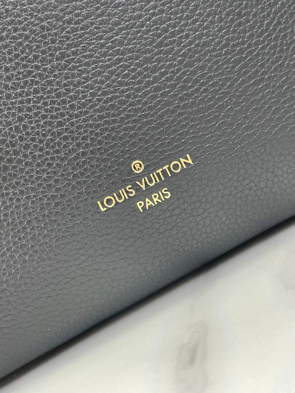 SIDE TRUNK MINI 18 IN BLACK CALFSKIN GOLD HARDWARE