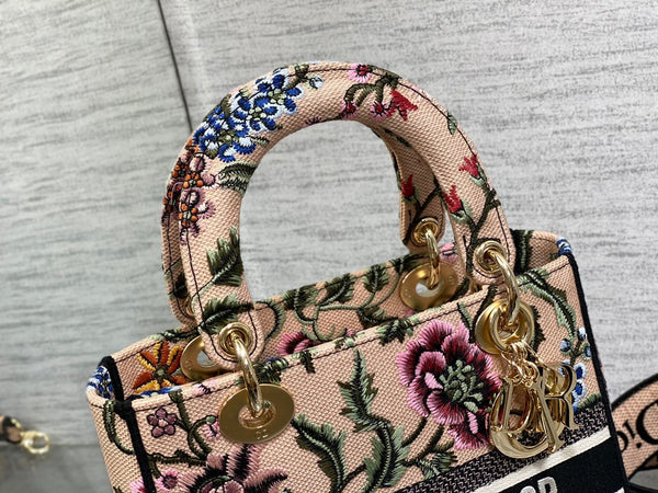 CD Floral Pollen 24 Lady Dior Bag Canvas 336648