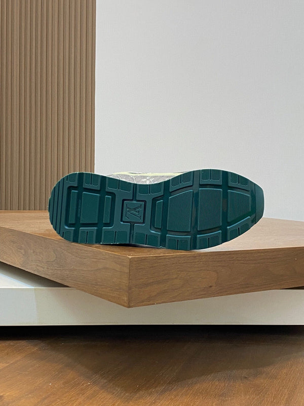 LV RUN WAY TRAINERS SHOES LIGHT GREY