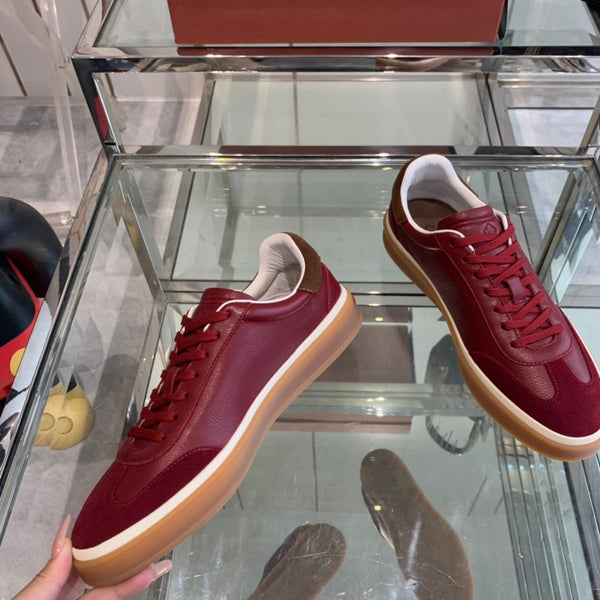 LP TENNIS WALK SNEAKERS CHERRY CALFSKIN