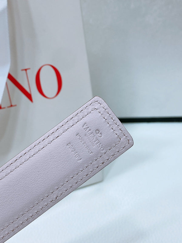 Ceinture Bold Edition 30 mm veau blanc boucle dorée