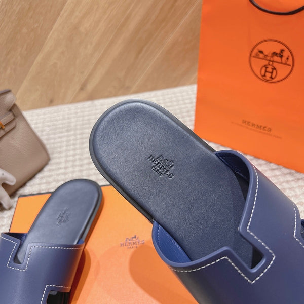 Sandali HM Izmir in pelle di vitello indaco 294946