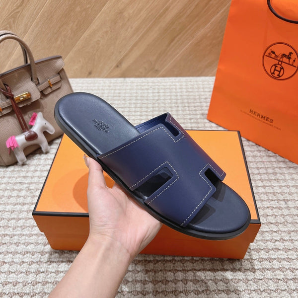 Sandali HM Izmir in pelle di vitello indaco 294946