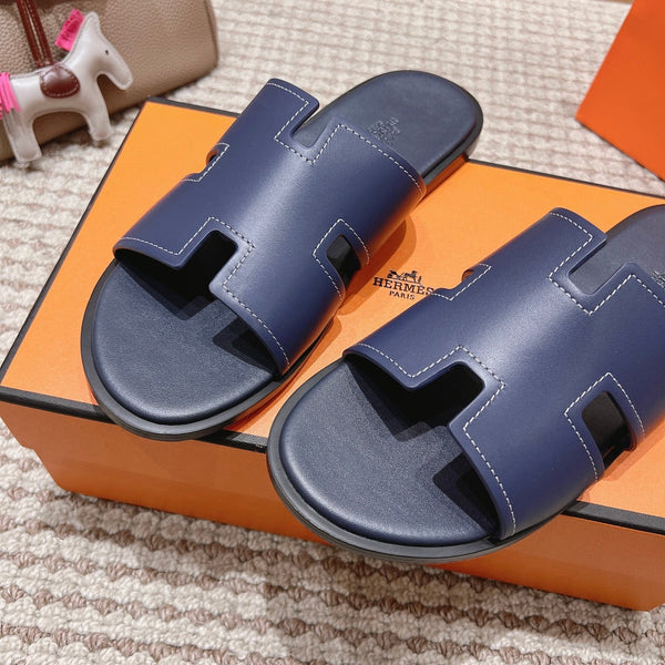 Sandali HM Izmir in pelle di vitello indaco 294946