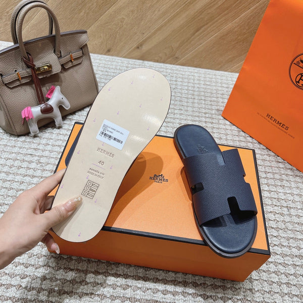 HM Izmir Sandals Navy Blue Lambskin 294943