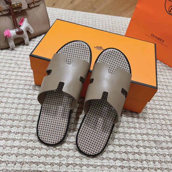 HM Izmir Sandals Etoupe Calfskin 294949