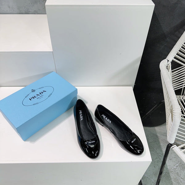 BALLERINE PRA BASIC VERNICE IN VITELLO NERO