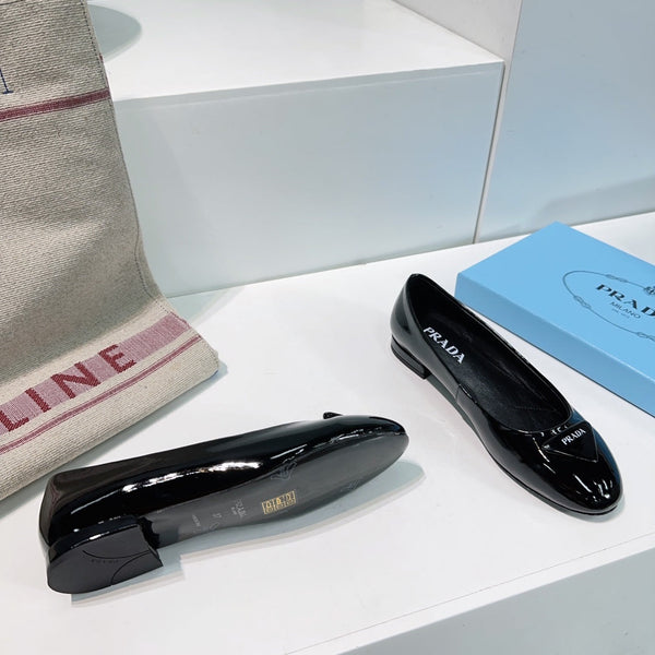 BALLERINE PRA BASIC VERNICE IN VITELLO NERO