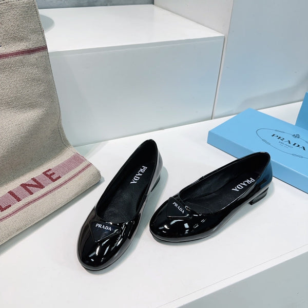 BALLERINE PRA BASIC VERNICE IN VITELLO NERO