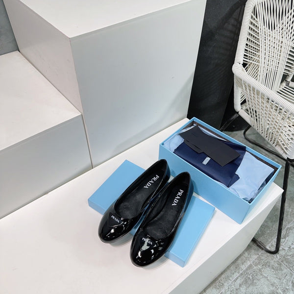 BALLERINE PRA BASIC VERNICE IN VITELLO NERO