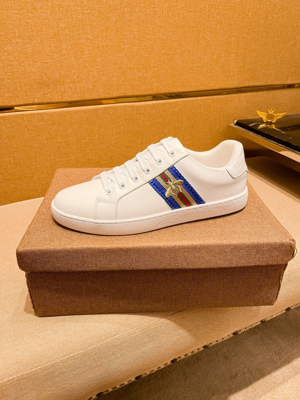 GG Men's Sneaker White Cowhide 238381