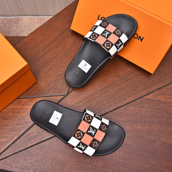 LV MULE SANDAL COLORFUL DAMIER CALFSKIN