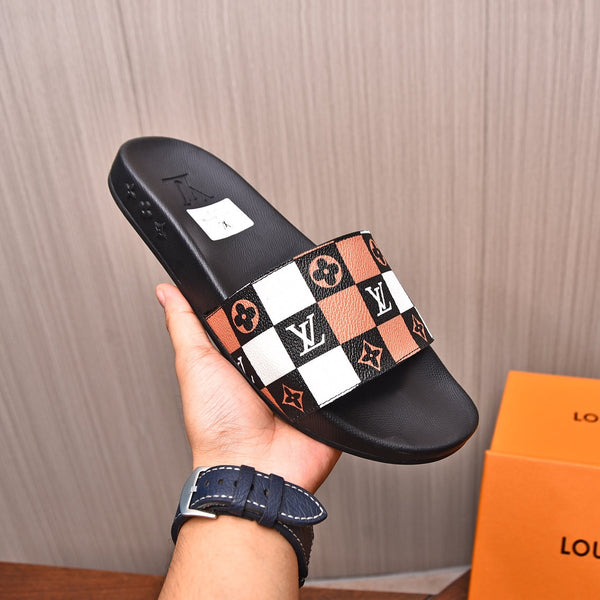 LV MULE SANDAL COLORFUL DAMIER CALFSKIN