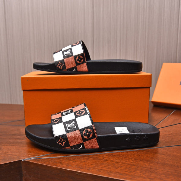 LV MULE SANDAL COLORFUL DAMIER CALFSKIN